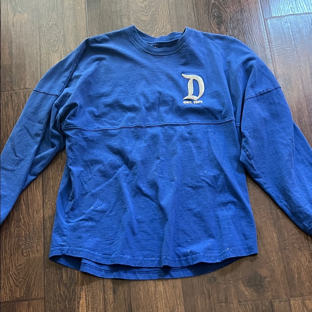 Disney Blue Disneyland Resort Long Sleeve Shirt Medium